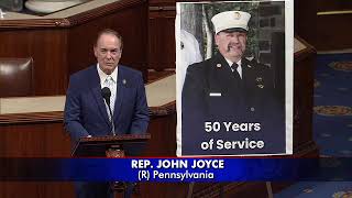 Dr. Joyce Honors Fire Chief Jim Meek for 50 years of Service