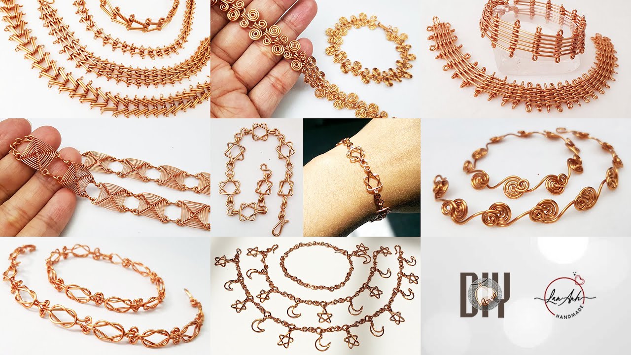 Making simple bracelet from copper wire and without stones or beads