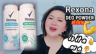 Rexona Deo Powder for underarm and foot - Product review and Reccomendation