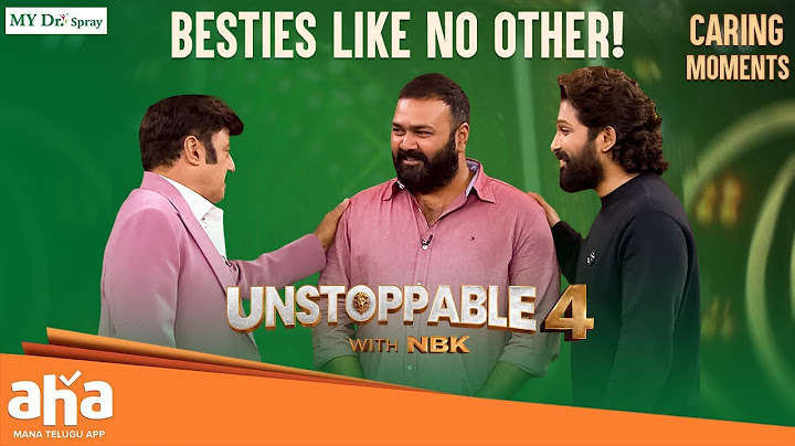 Allu Arjun & Sandy: The Ultimate Best Friend Goals!  Unstoppable with NBK | ahavideoIN