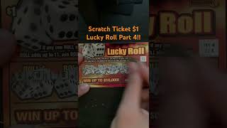 Scratch Ticket $1 Lucky Roll Part 5! #asmr #lottery #relaxing #shorts screenshot 4