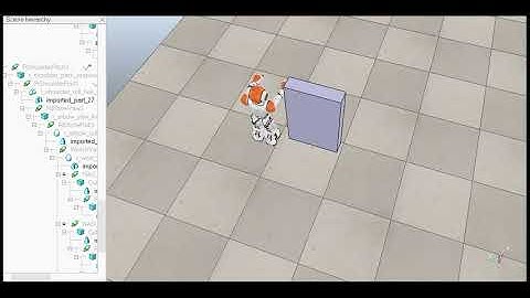 Nao Vrep simulation back view