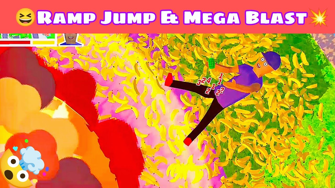 Ramp Jump & Mega Blast In Dude Theft Wars.😎💥Dude Theft Wars Epic Moments.🤯