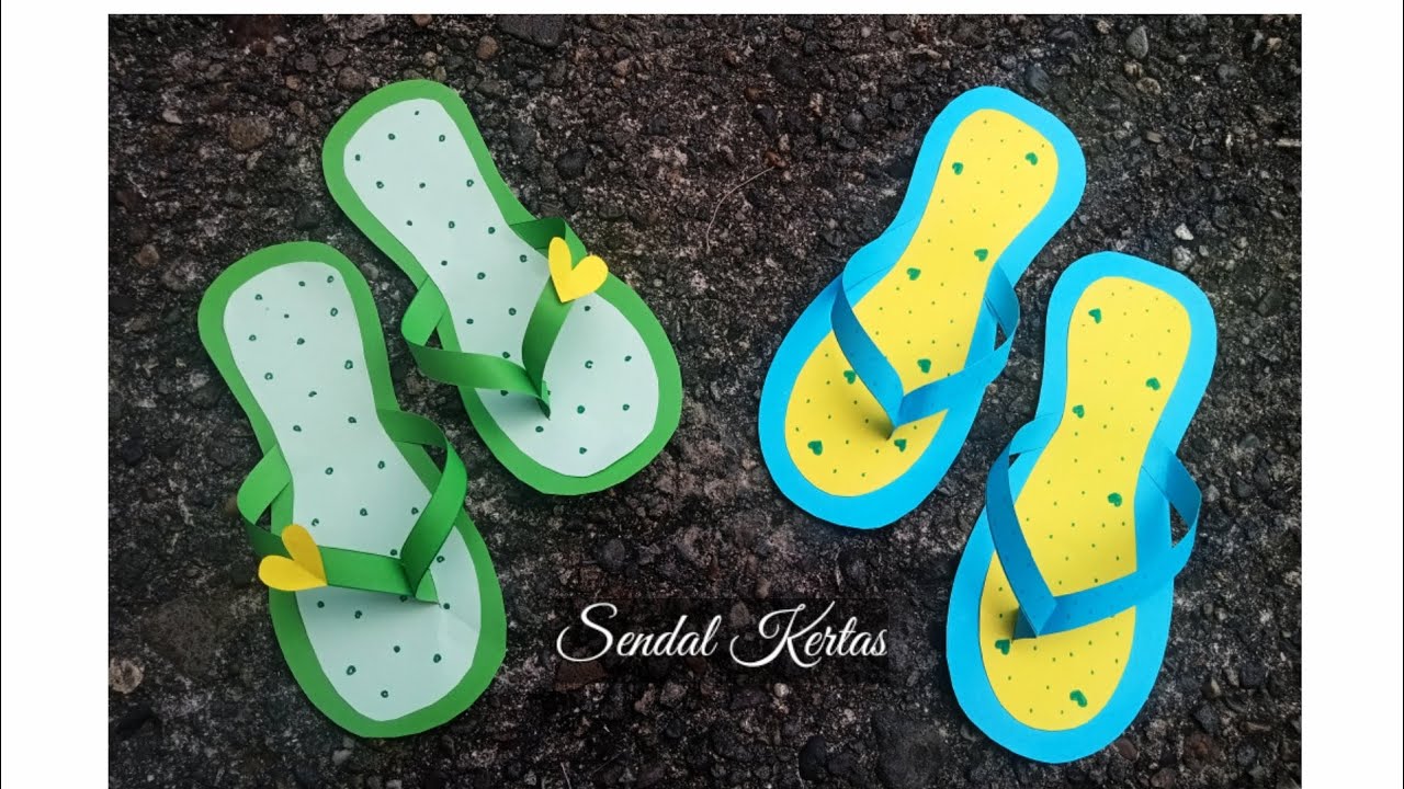 MEMBUAT SANDAL DARI KERTAS ORIGAMI | ORIGAMI SANDAL | SANDAL KERTAS ...