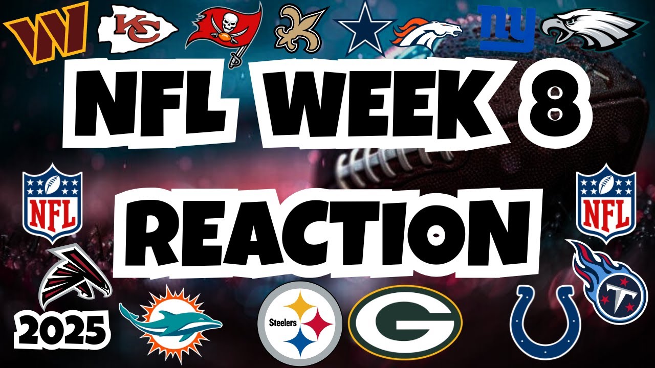 Реакция на КАЖДЫЙ матч 8-й недели НФЛ! (Сенсационные моменты и сумасшедшие концовки)