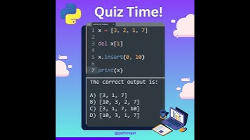 Python Quiz 7 (15s to answer)