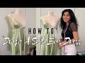 How To Drape A Bias Silk Dress