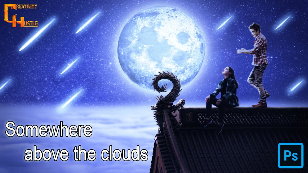 Somewhere Above The Clouds | Photoshop Manipulation Tutorial