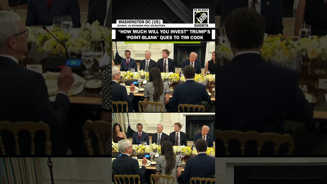 «Сколько вы инвестируете в США?» — прямой вопрос Трампа генеральному директору Apple Тиму Куку