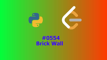 No Sound Leetcode 554: Brick Wall
