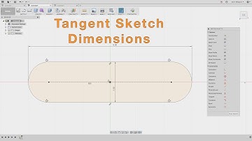 Fusion 360 - Creating Tangent Dimensions