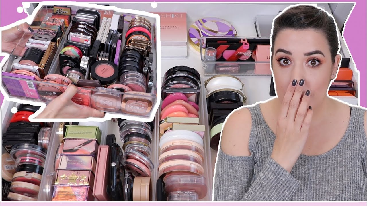 LIMPIANDO MI COLECCION DE COLORETES | DECLUTTERING MI COLECCION DE MAQUILLAJE