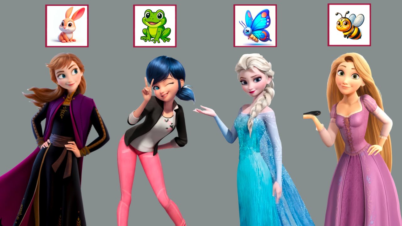 🦁 Эльза, Анна и Леди Баг примеряют образы животных — вы не поверите, как они выглядят! | Fashion Wow