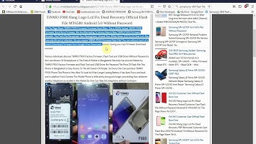 TiNMO F900 Flash File