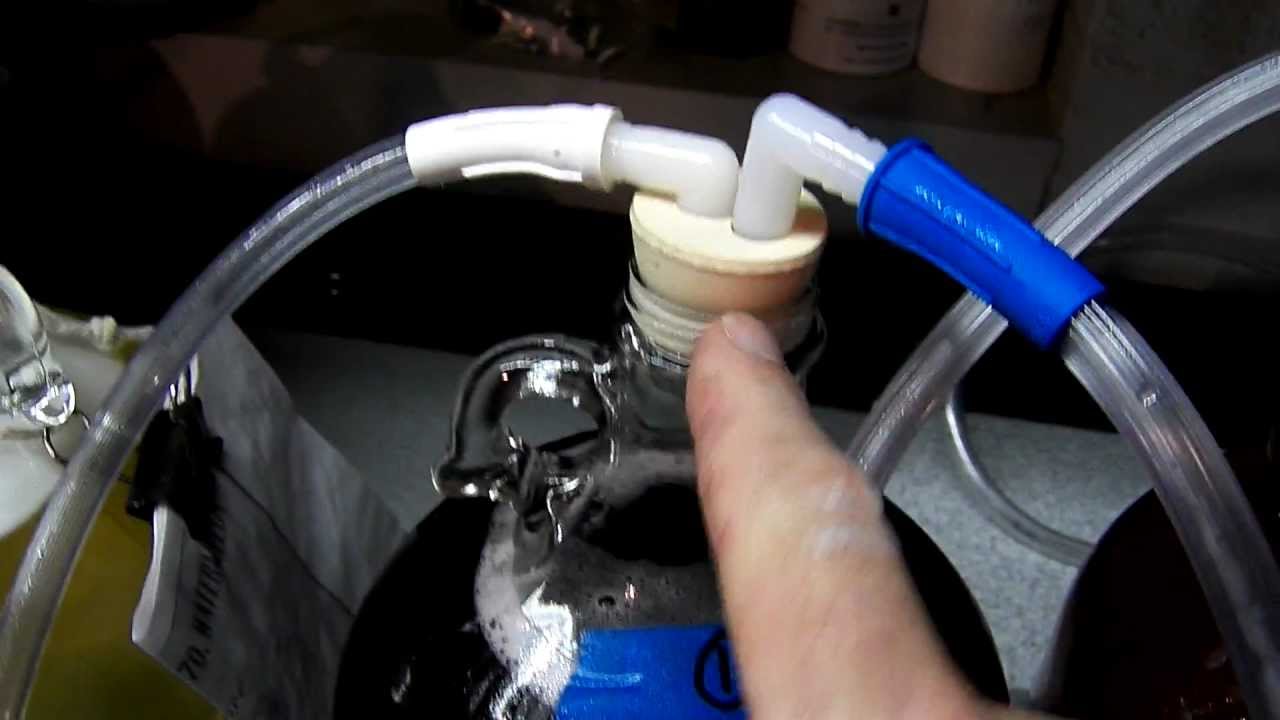 Using Vacuum to Degas 3 1 gallon Jugs of Homemade Wine YouTube