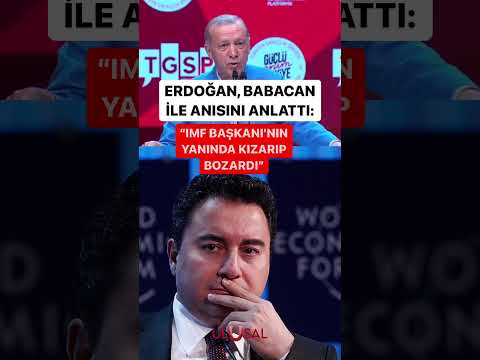 Erdoğan: 'Ali Babacan,