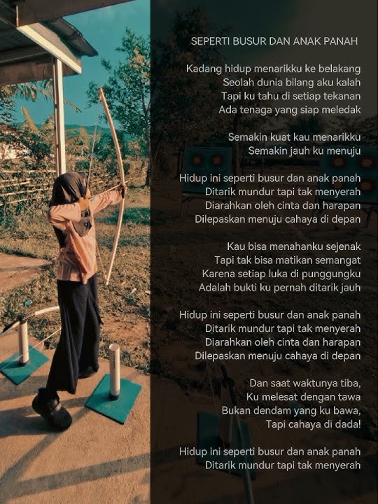 SEPERTI BUSUR DAN ANAK PANAH