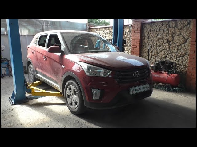 Замена передних тормозных колодок на Hyundai Creta 1,6 Хендай Крета 2019
