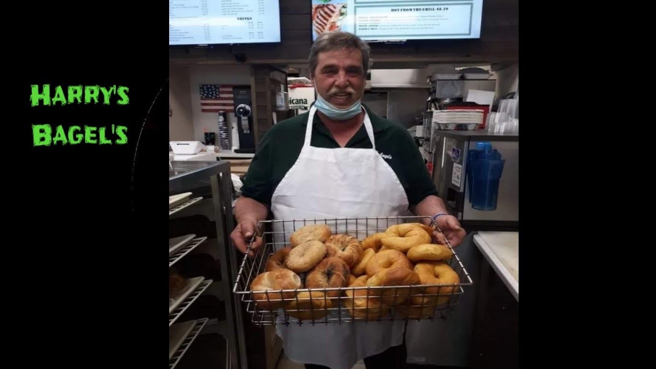 Harry's Bagel's, East Islip, N.Y. Fresh Rolled Bagels 😋 YouTube