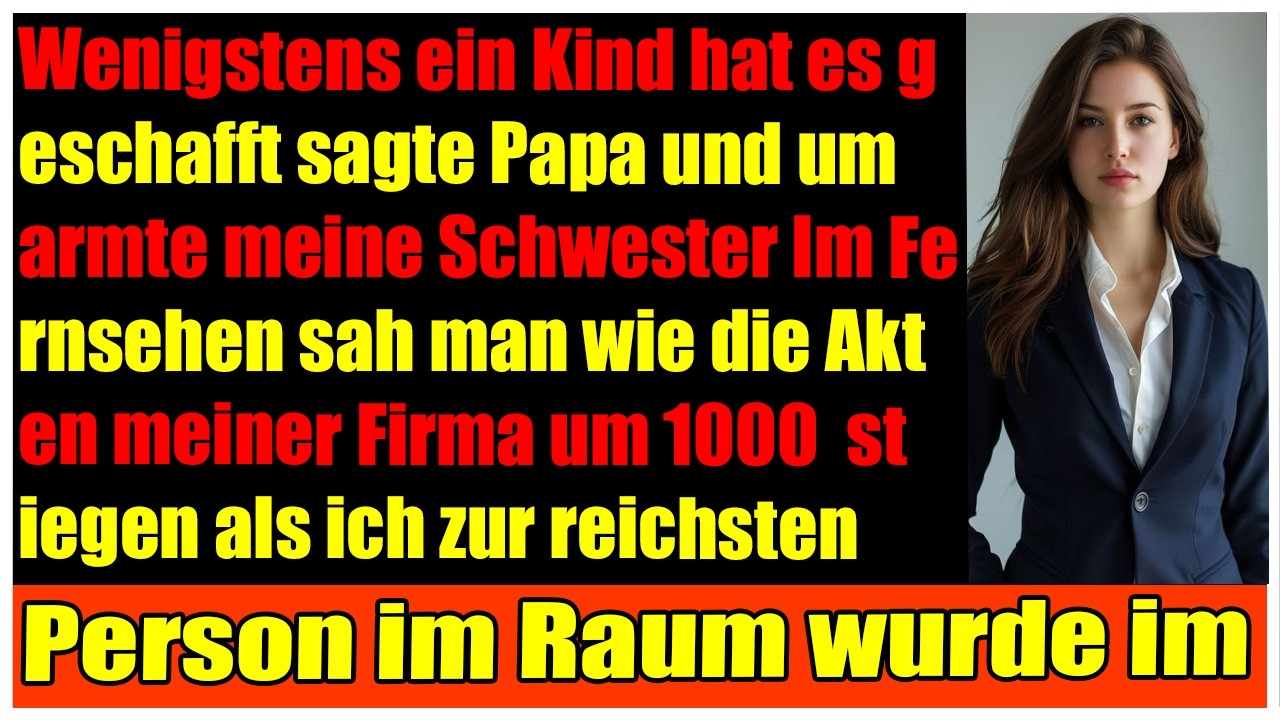 An Dads Geburtstag nannten sie mich den Familien Versager  dann öffnete die Börse