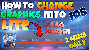How to change ML Graphics into Lite in all ios devices ||No crashing and lag anymore||2mins tutorial