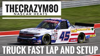 NASCAR Heat 5 Truck at the Charlotte Roval decent lap and setup