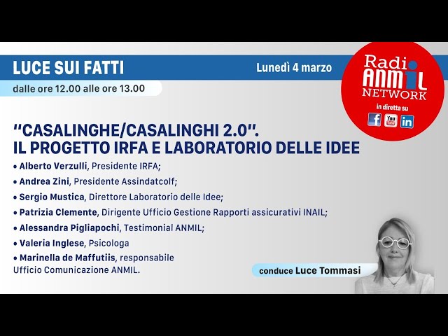 04.03.2024 - "Luce sui fatti" - Casalinghe/Casalinghi 2.0