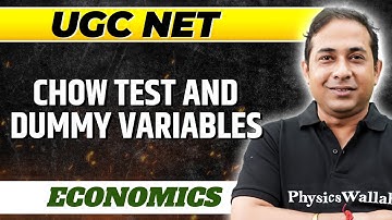 Chow Test and Dummy Variables : Economics Paper 2 | UGC NET 2023