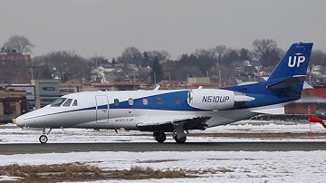 Wheels Up Citation Excel Takeoff Winter Edition