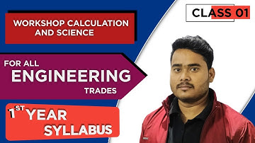 ITI/CTS WORKSHOP CALCULATION AND SCIENCE For All Engineering Trades (1st Year SYLLABUS) CLASS 01.
