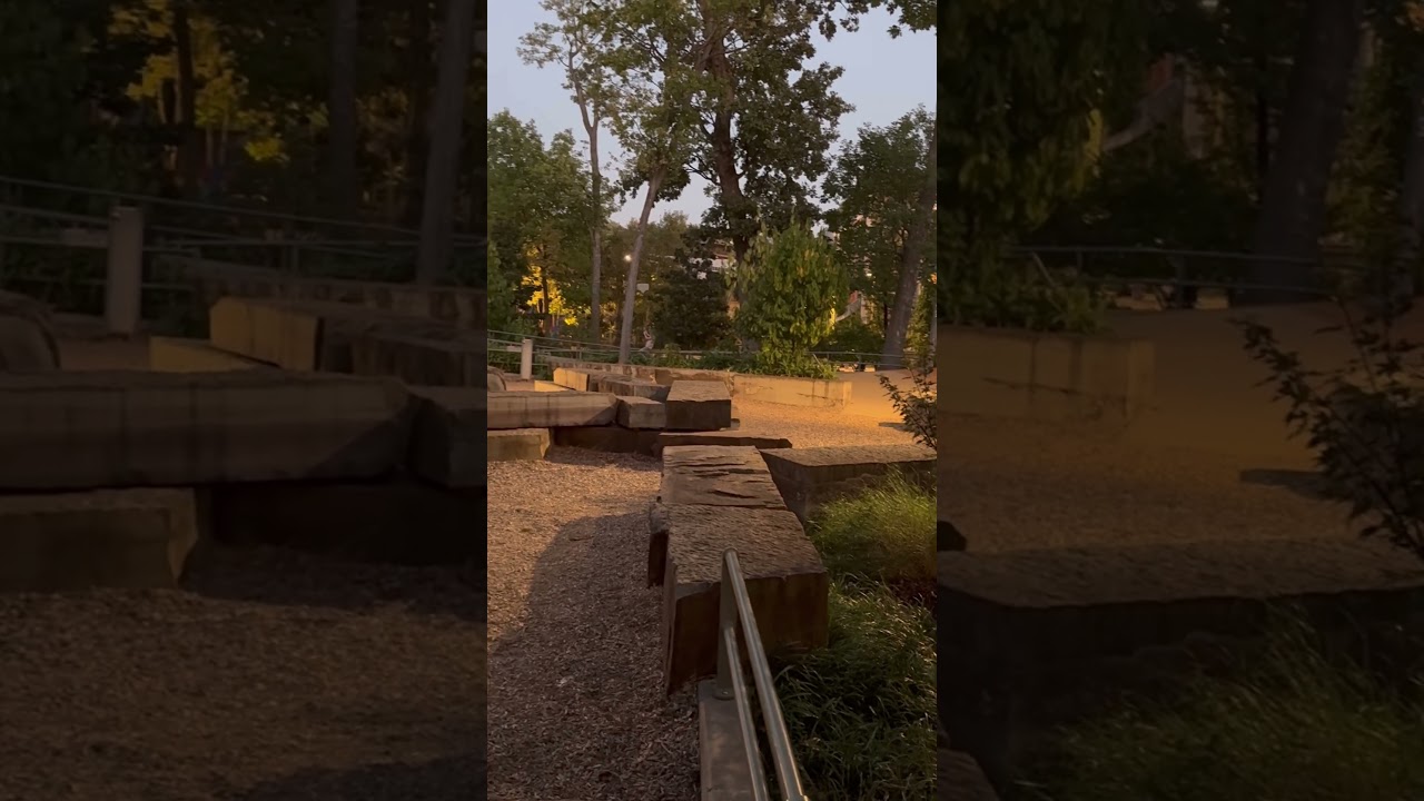 Sneaking onto Zipline in Closed Park at Gathering Place Tulsa OK ~ Oct 14 2025