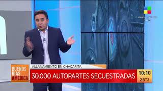 Operativo en Warnes: 30.000 autopartes secuestradas