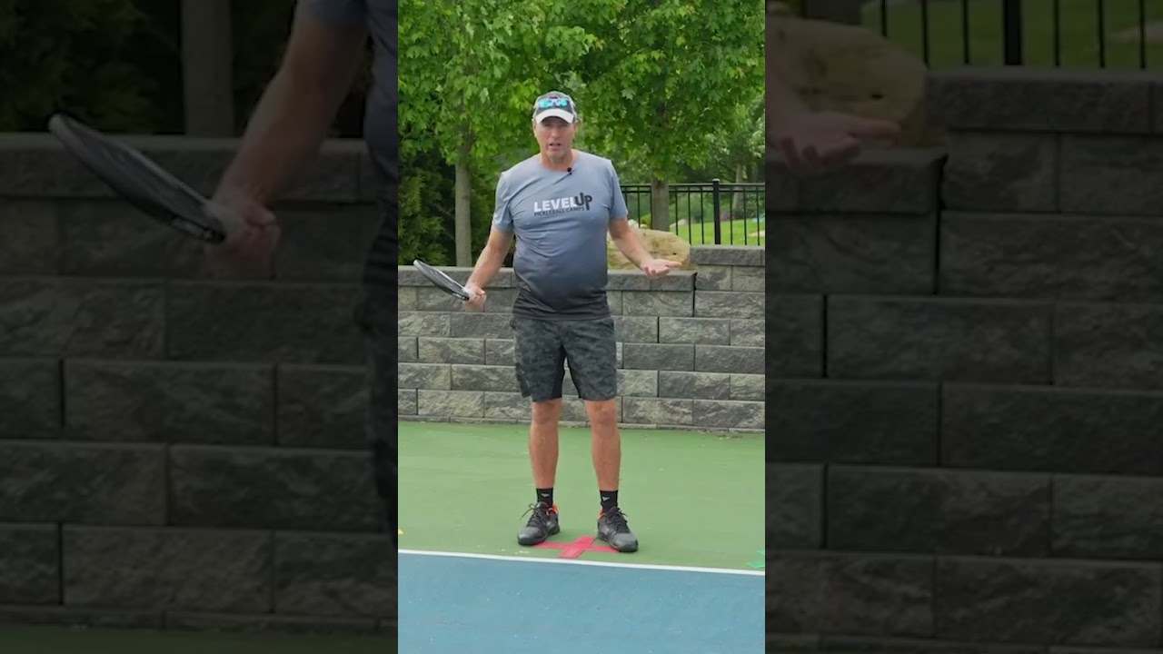 Position differs for beginners and intermediate Pickleball players.🎬 : leveluppickleball