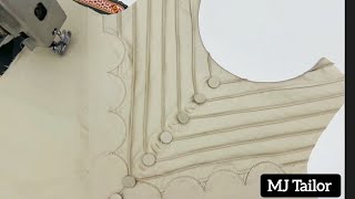 Beautiful plates and scalp  neck design for kurti cutting and stitching Latest Neck Design MJTailor screenshot 2