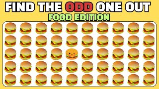 Find the ODD One Out Food Edition Easy, Medium, Hard #puzzle #challenge