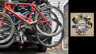 Easily arrange 4 Adult Bikes on a hitch-mounted bike rack. Tips & Suggestions to find extra space.