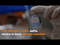 U.S. teacher’s union shifts stance to back vaccine mandate