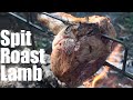 Camp Fire Cooking. Spit Roast Leg of Lamb with Wild Mint Sauce. Mint Tea.