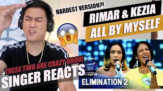 Kezia & Rimar - All By Myself (Indonesian Idol 2020) | SINGER REACTION