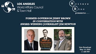 Former Governor Jerry Brown with Award-Winning Journalist Jim Newton