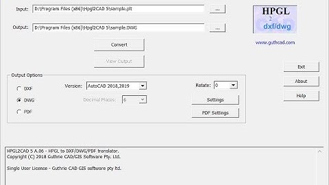 PLT to DWG / HPGL to DWG Converter - HPGL2CAD [1080p HD]
