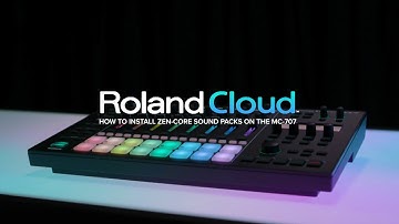 Roland MC-707 - How to Install ZEN-Core Sound Packs from Roland Cloud