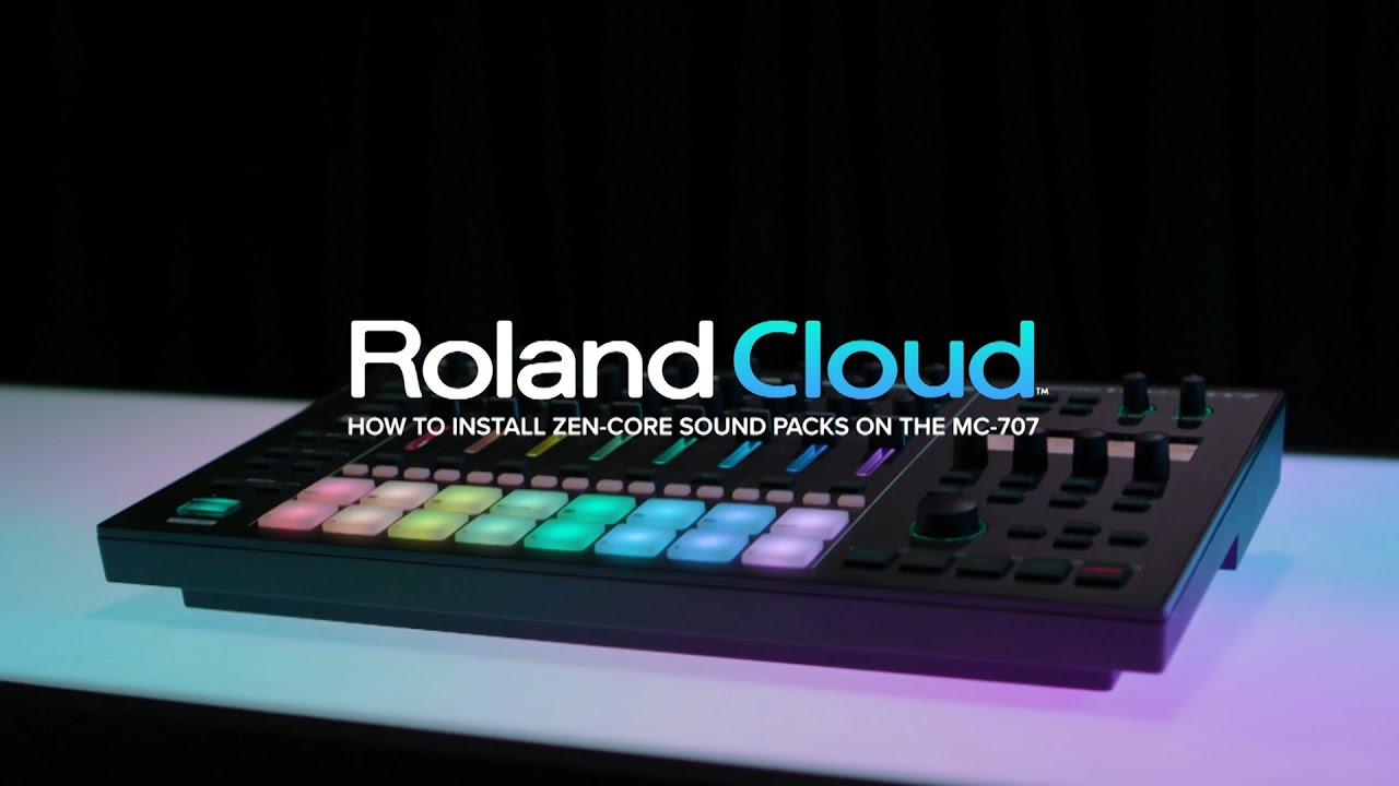 MC-707: How to install a Sound Pack from the Roland Cloud on the