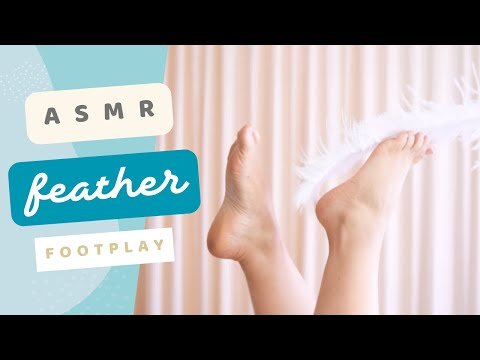 Fun with Feathers *PREMIERE* FOOTPLAY ASMR🩰*Playtime w/ Peacock, Pheasant & Ostrich Feathers*