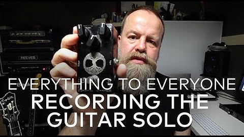 Bjorn Riis - Everything to Everyone how I recorded the guitar solo