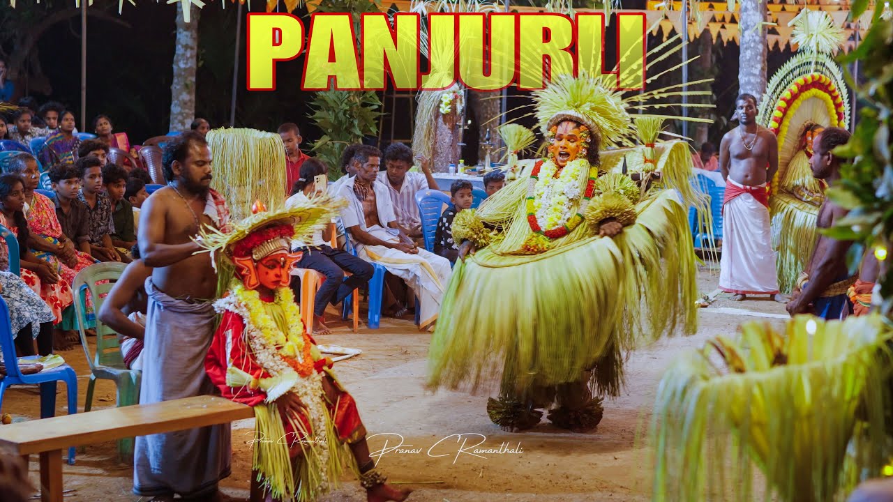 Kuppe Panjurli Kola at Sree Kutumba Daiva Tharavad - Bhuta Kola Ritual in Kasargod, Kerala 🔥