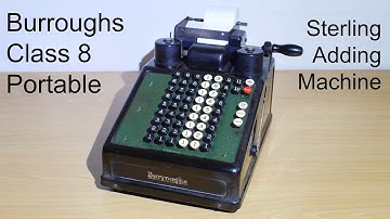 Retro Tech, Burroughs Class 8 Portable Adding Machine - Repair & Overview.