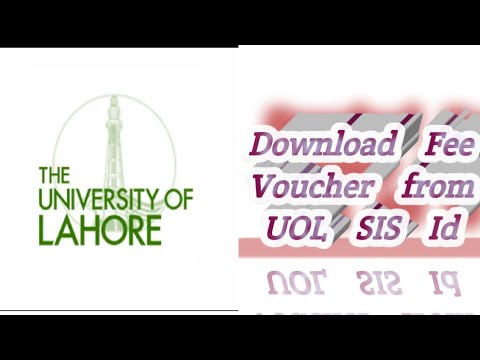 how to download fee voucher from SIS id designed by UOL