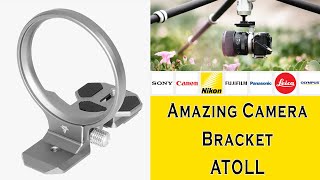 NEW Camera tripod Mount, Silent Corner Atoll, Not L bracket, Fuji XT5, Sony A7R5, Canon R6, Nikon Z7