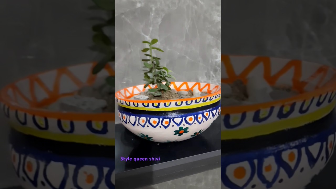 Colored flower pot .......................... 